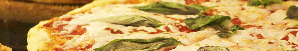 Eating Italian Pizza at Cicero Country Pizza restaurant in Cicero, NY.